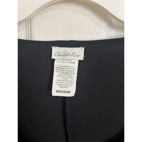 VTG Y2K Whimsigoth Black Long Line Corset Witchy Vampy Bell Sleeves Medium - Picture 6 of 8